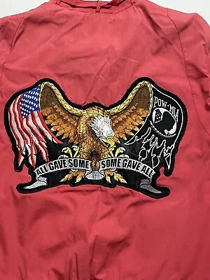 Vtg Members Only Jacket Red XXL With POW MIA Patch • $24.95