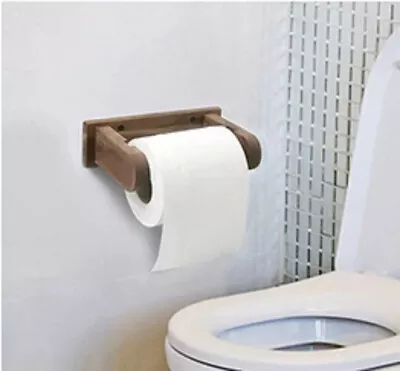£7.99 • Buy Toilet Roll Wooden Holder Bathroom Tissue Dispenser