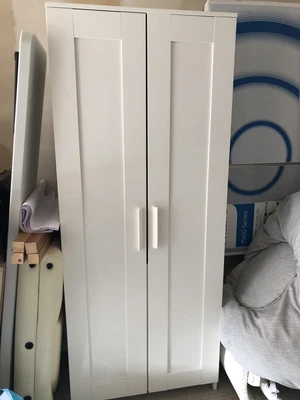 £99 • Buy IKEA BRIMNES Wardrobe With 2 Doors, White