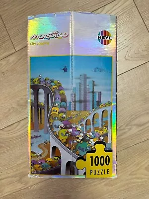 RARE HEYE 1000 CITY JOGGING Jigsaw Puzzle By Mordillo Limited Edition 1998 • $72.32