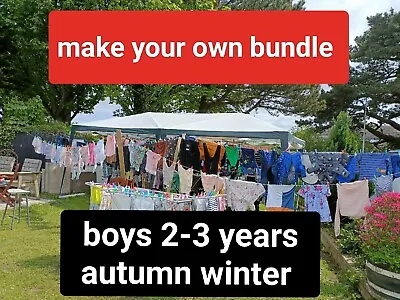 2-3 Years Boys Top Jumper Joggers Jacket Jeans Pj Autumn Winter Make A Bundle • £4.99