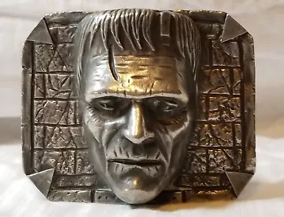 Frankenstein Belt Buckle Universal Monsters Figure Pewter Creepy Boris Karloff • $399