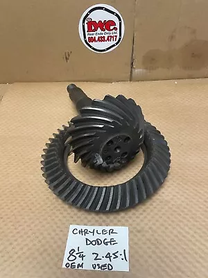 Dodge Chrysler 8.25 8 1/4  10 Bolt Ring And Pinion 2.45:1 Highway Ratio RARE! • $175