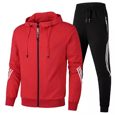 2024Mens Sets Jogging Suit Sportswear Casual Tracksuit Gym Sweat Suit Sportswear • £12.13