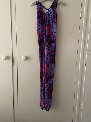 £8 • Buy Dance-gear Animal Print Catsuit Size 2 Age 9/10