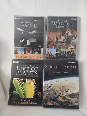 David Attenborough 4 DVD Sets Planet Plants Eagle Wildlife. New Sealed. • £25