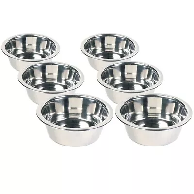 Dog Cat Rabbit Feeding Bowl - Trixie Stainless Steel Classic Metal Dish For Pets • £6.45