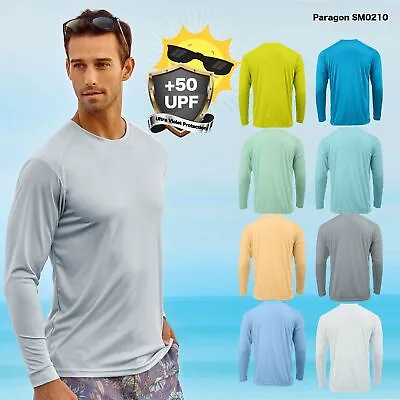 Paragon Adult Long Sleeve UPF 50+ T-Shirt Fishing Boat UV Protection SM0210 • $17.52