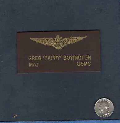 Greg PAPPY Boyington VMF-214 BLACKSHEEP WW2 USMC F4U CORSAIR Squadron Name Patch • $10.99