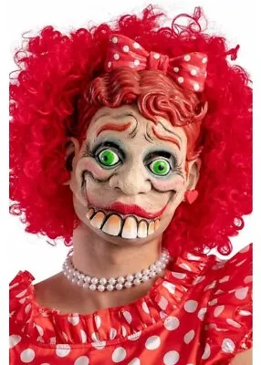 Freak Show Woman Mask Character Fancy Dress Clown Halloween Funny Teeth Novelty • £18.99