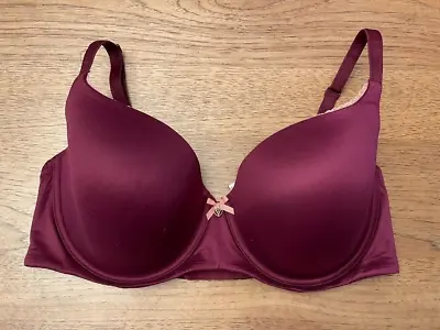 Victoria's Secret Kir Red 36D Body By Victoria Lightly Lined Demi Bra VS • $24.99