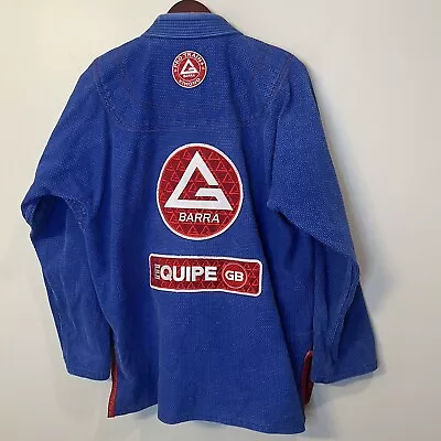 Gracie Barra Equipe Jiu Jitsu Storm Blue Gi Kimono Adult A3 Top Only Pro Light • $45