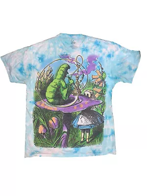 Liquid Blue 2015 Alice In Wonderland Hookah Mushroom Tie Dye T Shirt Size Large • $34.29