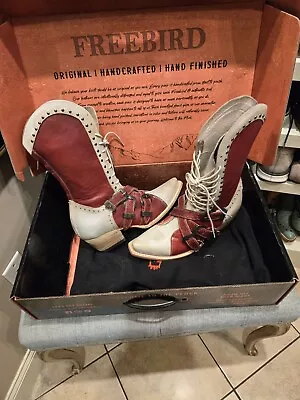 Freebird Winnie Multi Red  Winnie NIB BOOTS $350 SZ 10 • $175