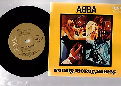 ABBA MONEY MONEY MONEY / CRAZY WORLD 1976 7 X45rpm RECORD PIC SLV • $10