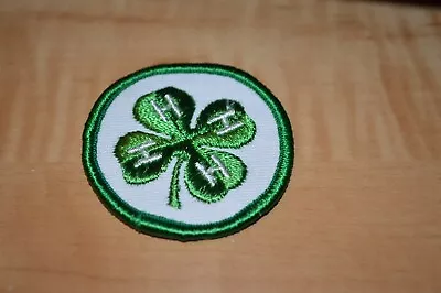 NEW Old Stock 4H Club Green Member Clothing/Shirt Four Leaf Clover Patch • $8