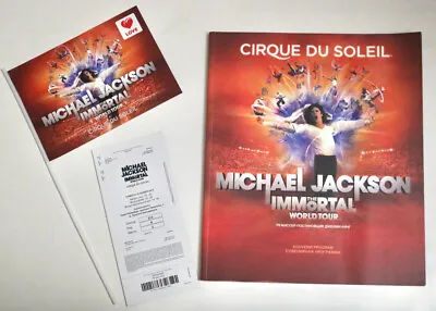 Michael Jackson THE IMMORTAL 2012 RUSSIA Program Flag Ticket Cirque Du Soleil • $150