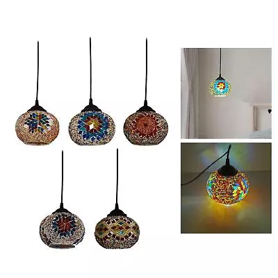 Mosaic Turkish Pendant Lamp Ethnic Customs Chandelier For Restaurant Decor • $48.05