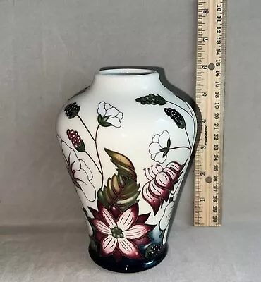 Moorcroft England Pottery Arts & Crafts Vase Bramble Revisted Alicia Amison • $52