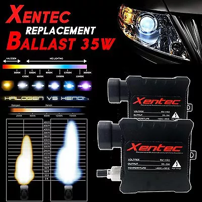 One Xentec HID Kit 's REPLACEMENT BALLAST 35 Watt H4 H7 H10 H11 H13 9004 9006 • $15.32