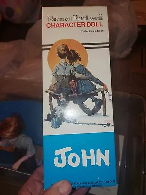 $19.99 • Buy Norman Rockwell Character Doll Collector's Edition John With Bench