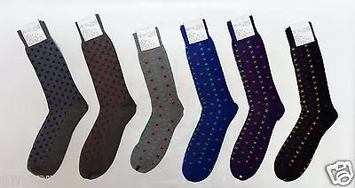 Mens Socks Casual Patterned Colored Crew Sock Single Pack 1-pk ALFANI • $4.49