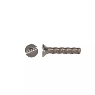 #12-24 X 5/8  Flat Head Slotted Machine Screws 316 Stainless Marine Grade • $8.75