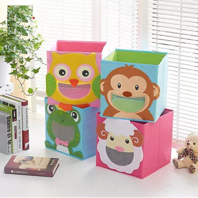 Foldable Folding Kids Storage Cube Storage Box Bookcase Cube Toy Organiser  • $14.24