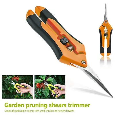 Gardening Scissors Pruning Shears Stainless Steel Trimming Tools Harvest Cutter • $5.59