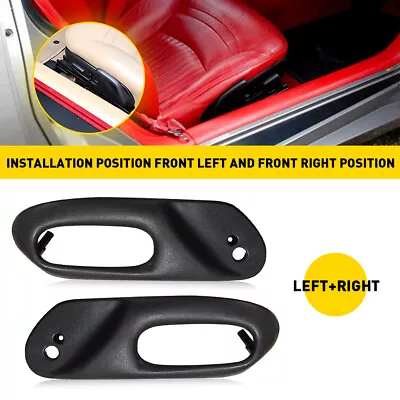 Front Left & Right Side Seat Switch Bezel Black Fit 97-04 Chevrolet Corvette C5 • $29.99