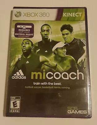 MiCoach Kinect! Train With The Best (XBOX 360 2012) Brand New Free Shipping. • $8