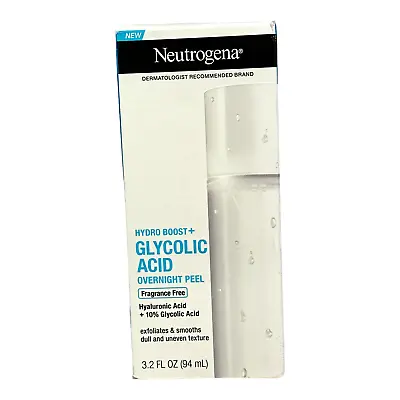 Neutrogena Hydro Boost + Glycolic Acid Overnight Peel Fragrance-Free 3.2oz./94ml • $12.95