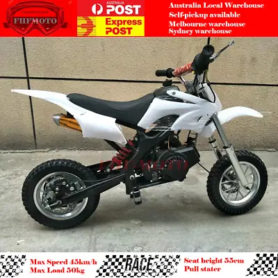 49CC MINI MOTOR DIRT BIKE KIDS POCKET ROCKET PEE WEE MOTORCYCLE ATV 50CC White • $499.95