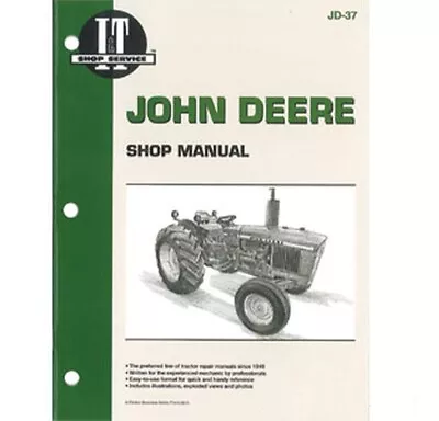 I&T Shop Manual JD Models 1020 1520 1530 2020 & 2030 Tractors JD37 Farmer • $39.95