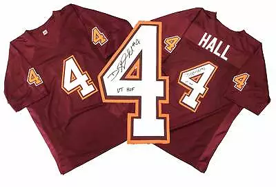 Virginia Tech Hokies DeAngelo Hall  VT HOF  Signed Auto Custom Jersey JSA COA • $119.99