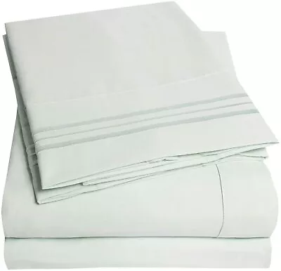 1500 Supreme Collection Bed Sheet Set - Extra Soft Elastic Corner Straps Deep  • $65.40
