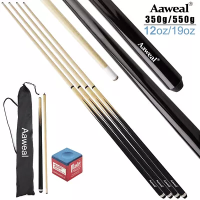 £26.89 • Buy 2x Aaweal 57'' Inch Wooden Snooker/Pool Cues Billiard Sticks Set With Bag &Chalk