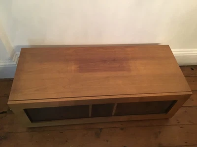 £20 • Buy Tv Cabinet Solid Wood With Glass Pull Down Front.