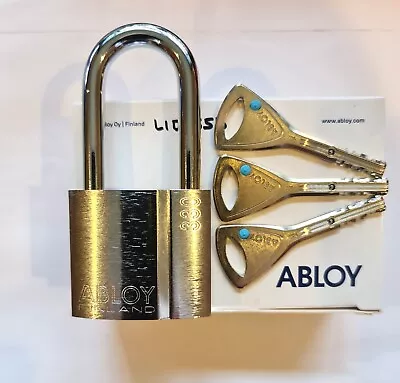 Abloy PL330 Padlock 50mm Shackle Protec - 3 Keys RRP £120  High Security  • £65