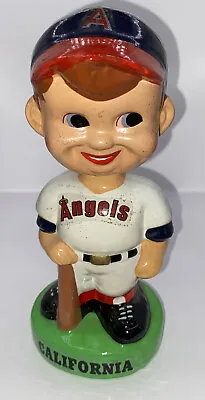 Vtg 1980’s California Angels MLB Baseball Sports Nodder Bobble Head 7.5” X 3.25” • $69.99