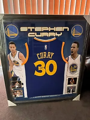 $1000 • Buy Stephen Curry Signed Framed Golden State Warriors Jersey Nba Mvp W/coa