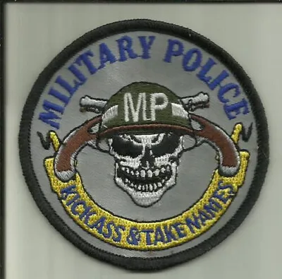 Military Police Patch Kick Ass & Take Names U.s.navy Usmc U.s.army Usaf Cops Usa • $6.99