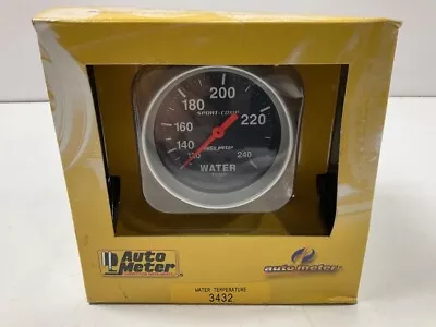 AutoMeter 3432 Sport-Comp Water Temp Gauge 2-5/8 In. Mechanical  120-240 F • $99.95