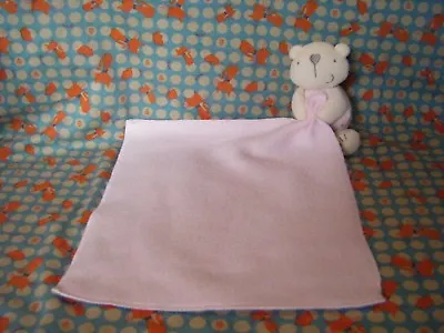  Lollipop Lane Pink  Bear Blankie Comforter Blanket  Soft Toy 9  Approx (B66) • £6.99