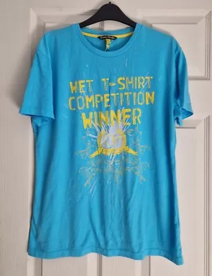 Ocean Pacific Surfing WET TSHIRT COMPETITION WINNER Funny Slogan Size 18 Y2K • £11