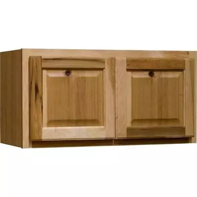 Hampton Bay Wall Bridge Kitchen Cabinet 30  X 15  X 12  W/o Shelf Stained Brown • $212.28