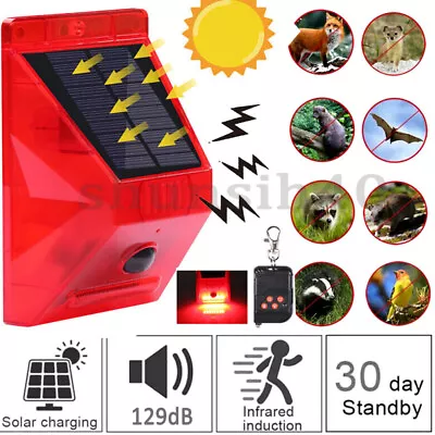 Solar Alarm LED Light Solar Strobe Light Wireless Motion Sensor Home Security  • $17.90