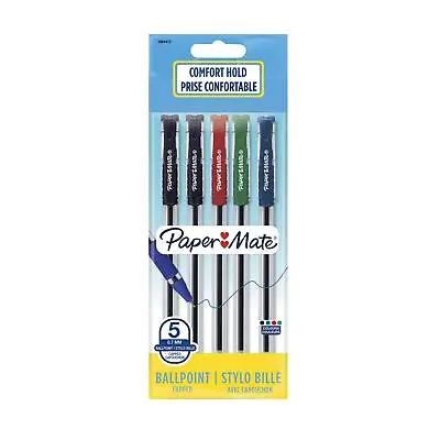 Papermate Brite 0.7mm Assorted Ballpoint Pen - Pack Of 5 • £2.99