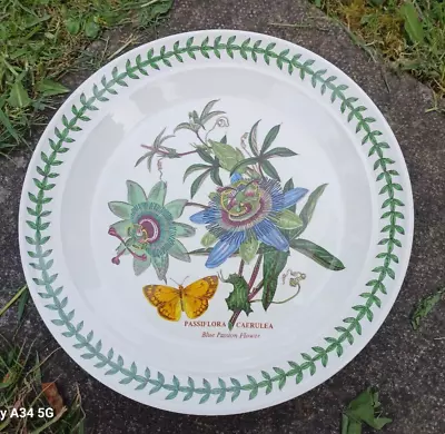 £9.99 • Buy Portmeirion Blue Passion Flower Decorative Dinner Plate 10.25 