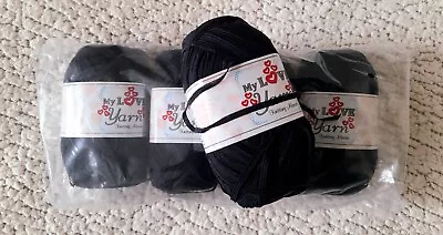 MY LOVE BLACK Ribbon Tape Knitting Yarn 510 G Bundle Joblot  • £9.99